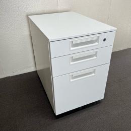 【中古】3段ワゴン　プラス　SHシリーズ　ホワイト