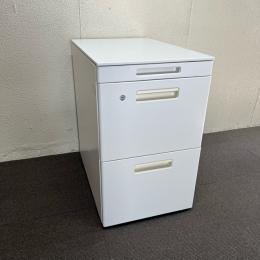 【中古】3段ワゴン　ハイタイプ　コクヨ　GTワゴン　ホワイト