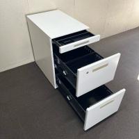 【中古】3段ワゴン　ハイタイプ　コクヨ　GTワゴン　ホワイト