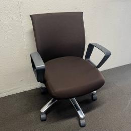 【中古】オフィスチェア　コクヨ　エクサージュチェア　肘付き　ブラウン