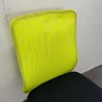 【中古】オフィスチェア　メッシュチェア　メッシュ生地　イエロー