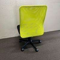 【中古】オフィスチェア　メッシュチェア　メッシュ生地　イエロー