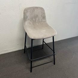 【中古】ハイチェア　NOAL　カウンターチェア　コーデュロイ生地　サンドベージュ