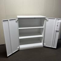 【中古】両開き書庫　コクヨ　エディア　天板付　H1310　ホワイト