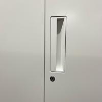 【中古】両開き書庫　コクヨ　エディア　天板付　H1310　ホワイト