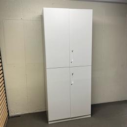 【中古】上下連結書庫　コクヨ　エディアシリーズ　両開き+両開き　ホワイト