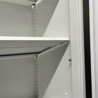 【中古】上下連結書庫　コクヨ　エディアシリーズ　両開き+両開き　ホワイト