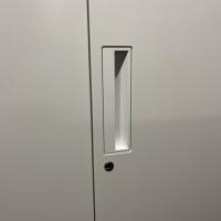 【中古】上下連結書庫　コクヨ　エディアシリーズ　両開き+両開き　ホワイト