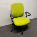 【中古】オフィスチェア　内田洋行　カリッサ2　　肘付き　ライトグリーン