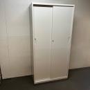 【中古】引き違いキャビネット　生興　クウォール　W900*D450*H1860　ニューグレー　